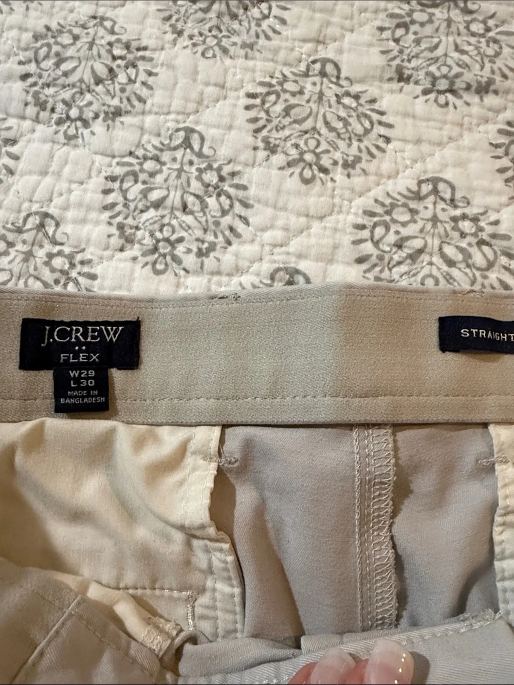 J. Crew Slim Straight Khaki Chinos in Light Tan